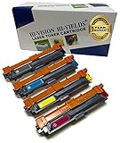HI-VISION HI-YIELDS Compatible Toner Cartridge Replacement for Brother TN221/ TN225 (1 Black, 1 Cyan, 1 Yellow, 1 Magenta, 4-Pack)