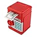 Stylebeauty Electronic Password Piggy Bank Cash Coin Can Money Locker Auto Insert Bills Safe Box Password ATM Bank Saver Birthday Gifts for Kids ( RED )