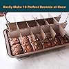 Blkthun-with-Dividers-Brownie-Pan-Non-Stick-Carbon-Steel-Bakeware-with-18-Pre-Slice-Oven-Baking-Tray-30-X-20-X-5-cm Blkthun Brownie BakingTray with Dividers Brownie Pan - Non-Stick Carbon Steel Bakeware with 18 Pre-Slice, Brownie Tin…