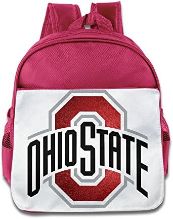 Custom Ohio State University Columbus Children School Bagpack For 1-6 Years Old Pink