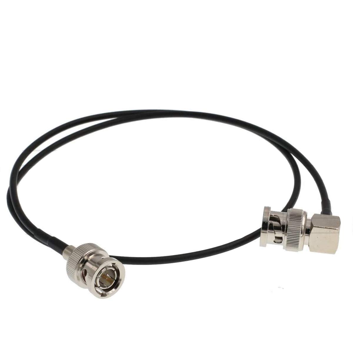 Eonvic 75Ohm BNC Male HD SDI Flexible RG174 RF Coaxial Cable for BMCC Video Camera (30CM Length)