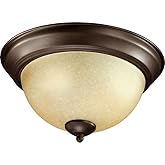 Quorum 3073-11-86 Traditional Two Light Ceiling Mount from Ceiling Mount Oiled Bronze Collection in Bronze/Dark Finish,