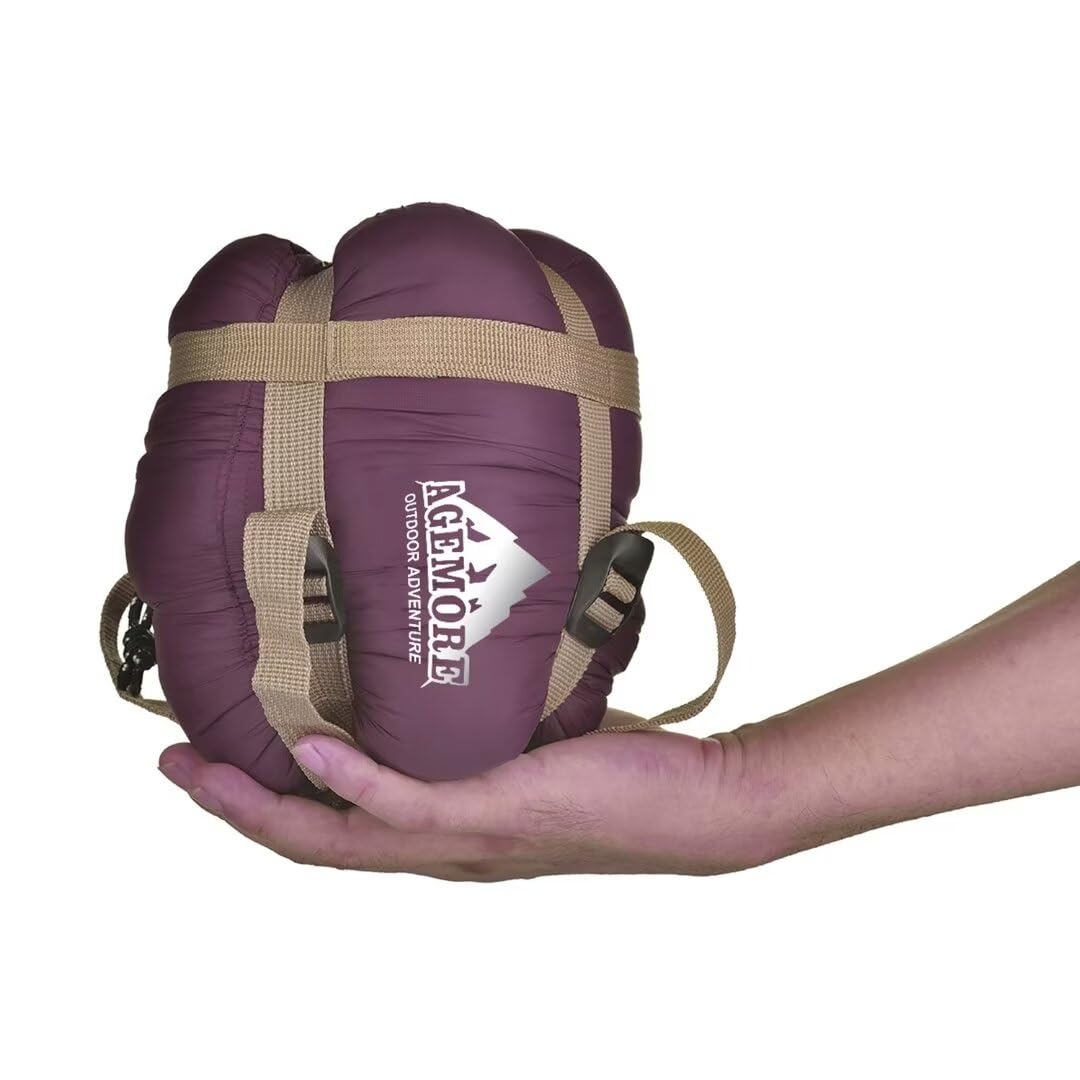 Agemore Ultra-light Warm Weather Rectangular Sleeping Bag, 75" L x 30" W, Lightweight Envelope sleeping bag for Outdoor Camping, Backpacking & Hiking - Fit for Kids, Teens and Adults