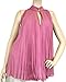 Gucci Women's Pink Silk Buttons Pleated Halter Top 307275 (42)