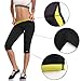 Bolkopess Women's Slimming Neoprene Sauna Pants for Weight Loss, Hot Sweat Waist Trainer Thermo Workout Capris Leggings Fat Burning Shorts Body Shaper