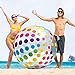 Intex Jumbo Inflatable Glossy Big Polka-Dot Colorful 42 Inch Giant Beach Ball