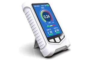 korvre Air Quality Monitor, Ammonia Test Meter 3.5 Inch LCD NH3 Concentration Tester Ammonia Detector Ammonia Alarm Device