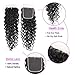 Brazilian Hair Water Wave 3 Bundles with Closure 100% Unprocessed Virgin Hair Ocean Wave Bundles Natural Wave Bundles with Closure Human Hair Extension Free Part Natural Color (22 24 26+20)