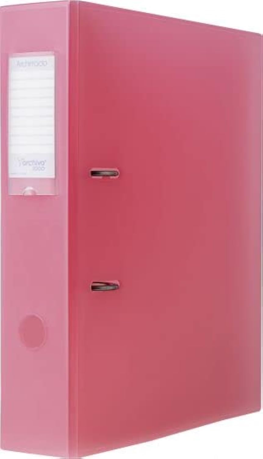 M-Office Syrio Reusable Lever Arch File Made of Polypropylene Unbreakable Copolymer in Translucent Colours Suitable for DIN A4 Format