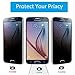 Cyxus Privacy Protective Premium Tempered Glass Ballistic 9H Hardness Screen Protector for Samsung Note 4 (Note4 Front Only) (Privacy Glass)