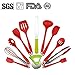 Silicone Utensils, Heat Resistant Silicone Kitchen Utensils Set of 10 Pieces, Non Stick - Non Scratch Cooking Utensils Kitchen Good Helper
