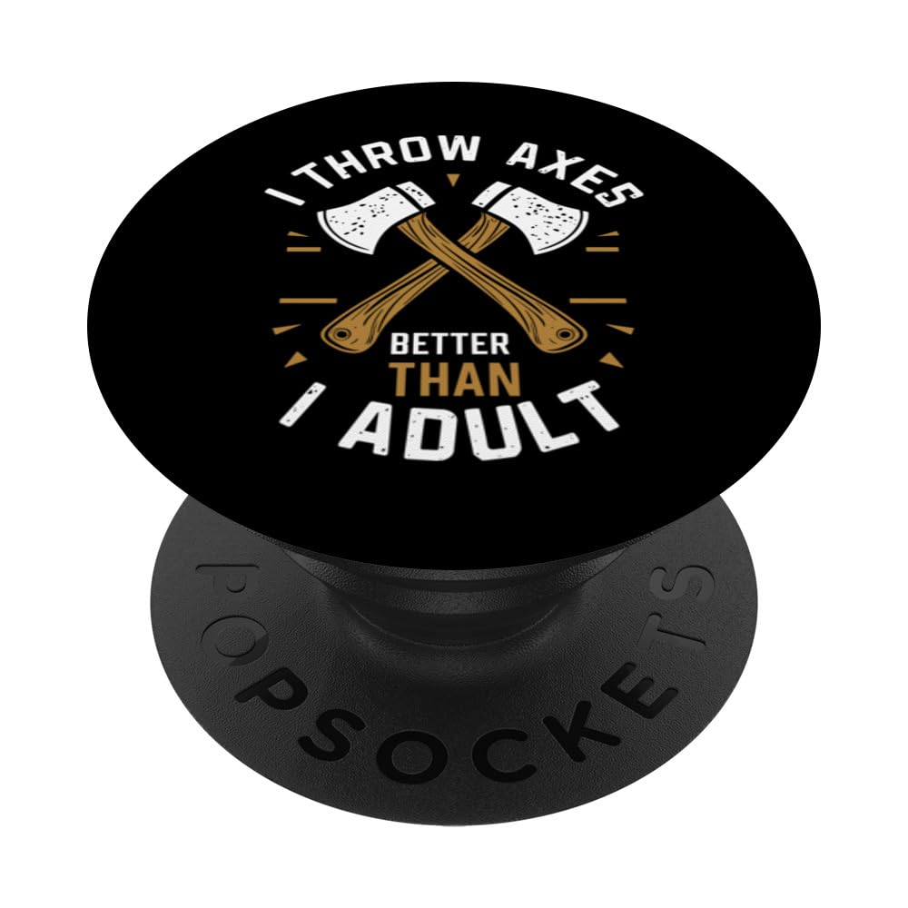 Competitive Axe Throwing Precision Axe Sport Throwing Axe PopSockets Swappable PopGrip