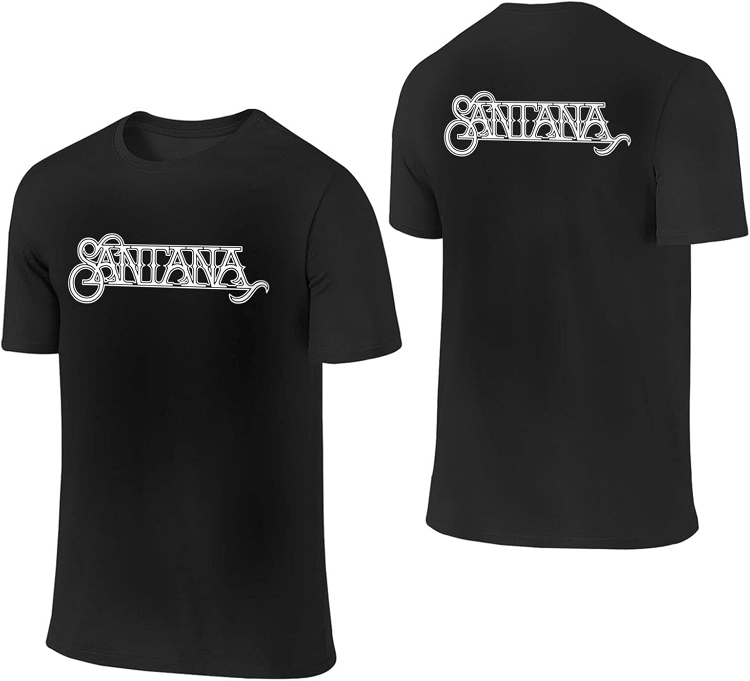 Amazon.com: Santana T Shirt Men Short Sleeve Crew Neck Tshirts Casual Fashion Graphics Tee Tops 