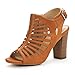 DREAM PAIRS MUMBAI New Women's Evening Dress Open Toes Chunky Mid Heels Wedding Pumps Summer Sandals