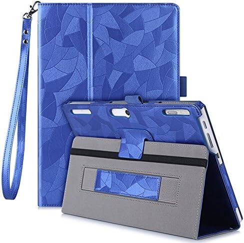 Jasilon Lenovo Tab2 X30F/TAB-X103F/TB3-X70/A10-30f/Case, Premium PU Leather Folio Stand Cover with Hand Strap Compatible with Lenovo Tab2 A10-70f/TAB-X103F Tab 10/Tab3 10 Business Tablet (Blue)