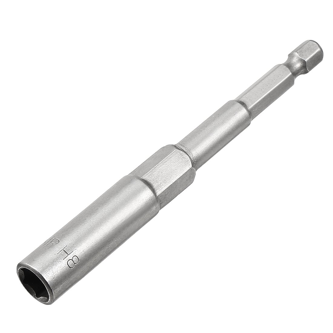 Sourcingmap 1/4" Quick-Change Hex Shank 8mm Nut Setter Driver Drill Bit, 100mm Length, Metric No-Magnetic