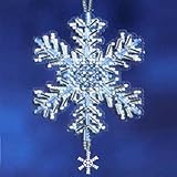 Ice Crystal Beaded Counted Cross Stitch Christmas Ornament Kit Mill Hill 2012 Snow Crystals MH162306