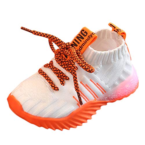 Kids Baby Girls Boys Sneakers Mesh LED Light Luminous Sport Shoes Toddler Infant Sneakers