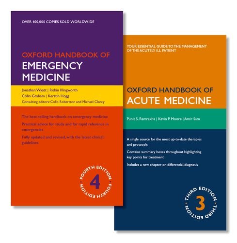 PACK OF OXFORD HANDBOOK OF EMERGENCY MEDICINE AND OXFORD HANDBOOK OF ACUTE MEDICINE (Oxford Handbooks)