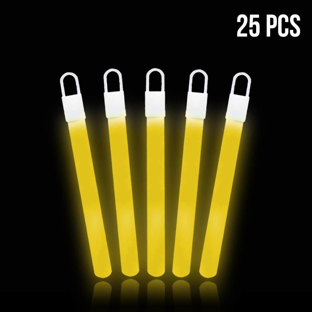 Lumistick 4 Inch Glow Sticks with Detachable Top Loop & Strings NonToxic Glow in
