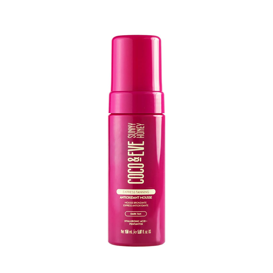 Photo 1 of Coco & Eve Express Tanning Antioxidant Mousse - Best 1 Hour Streak-Free Sunless Deep Tan | Fast, Instant, Natural Dark Glow. Moisturizing Tanner with DHA, Hyaluronic Acid, Coconut Extract (5.07 fl oz)