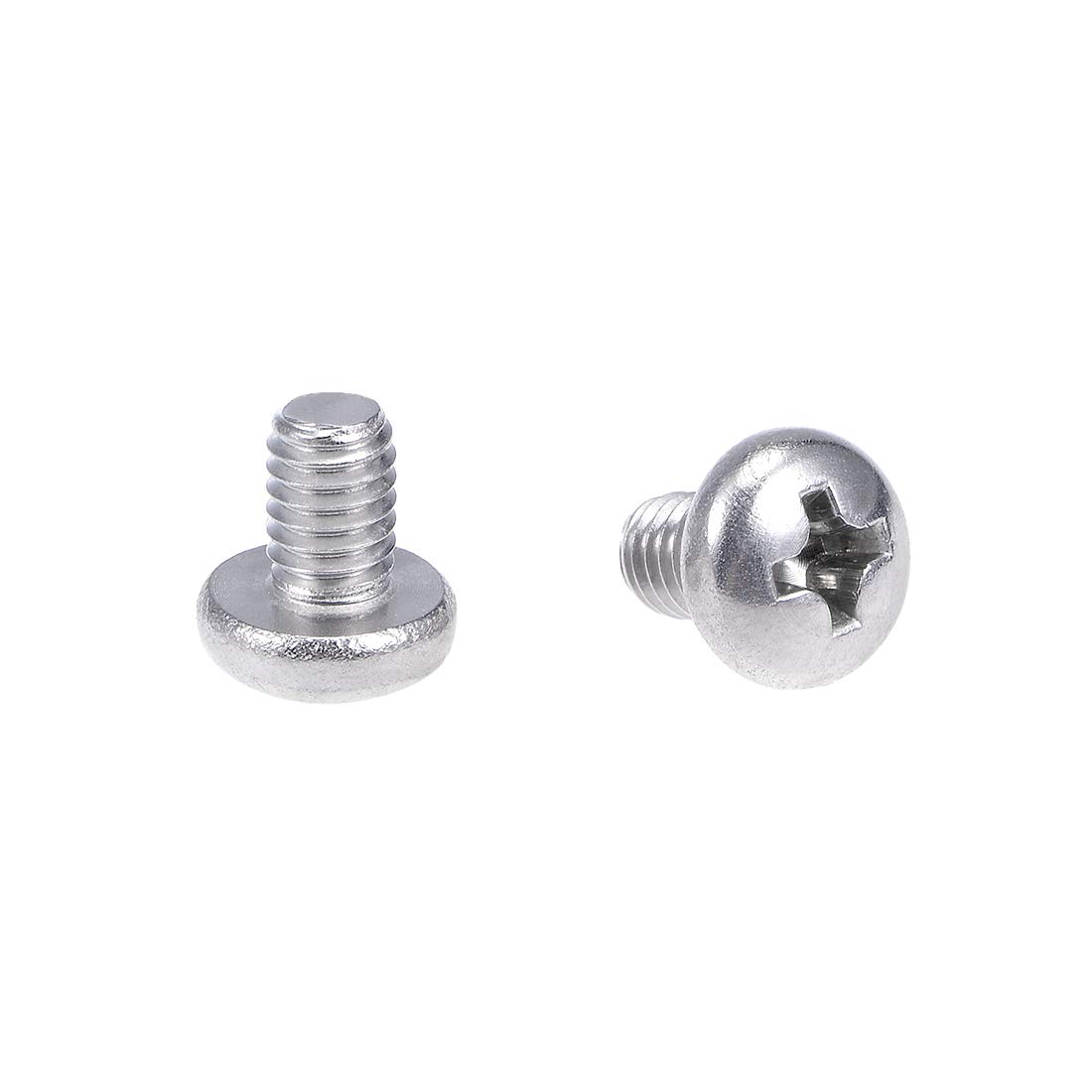sourcing map M4x6mm Machine Screws Pan Phillips Cross Head Screw Fasteners Bolts 20Pcs