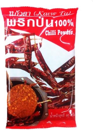 ORGANIC CHILLI PEPPER POWDER AFFORDABLE HERB THAI NATURAL 60 g x 1 Pcs.