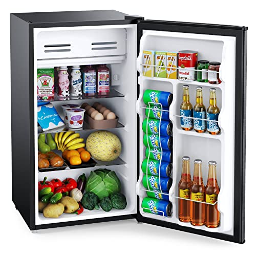 Leuwd Compact Refrigerator 3.3 Cu Ft Mini Fridge with Freezer