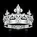 DcZeRong Crystal Metal Crown - Prom, Birthday, Bridal, Wedding, Cosplay, Homecoming Tiara for Adults