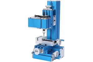 JIANYANA Universal Mini Metal Milling Machine Motorized Metalworking DIY Tool Benchtop Woodworking for Hobby Science Education Modelmaking W10004M AC100V~240V (24W Milling)