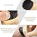 Beard Brush for men with 100% Natural Anti-Static Boar Bristles from Anjou, Used with Oil or Balm for Healthy and Clean Facial Hair, Grooms Beards and Moustaches
