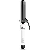 HOT TOOLS Pro Artist Nano Ceramic 1-1/2 Inch Curling Iron, Dual Voltage Curling Wand, For Loose Curls, Black/White