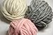 Merino Wool Super Chunky Yarn- Bulky Roving Yarn for Finger Knitting,Crocheting Felting,Making Rugs Blanket and Crafts by FLORAKNIT (Gray, Medium-20mm 0.55LB)