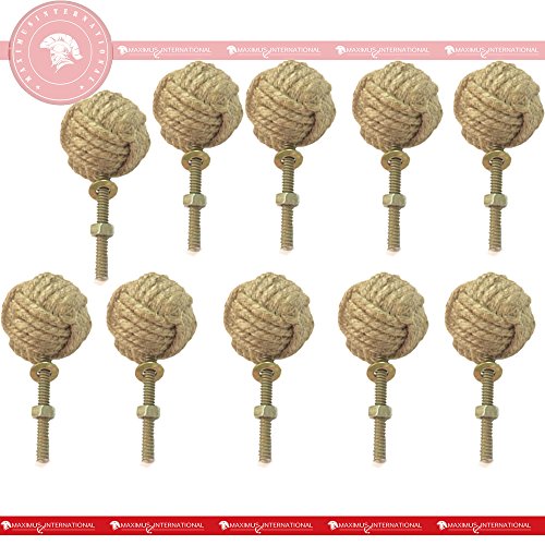 replicartz Jute Rope Door Knob (Set of 10)