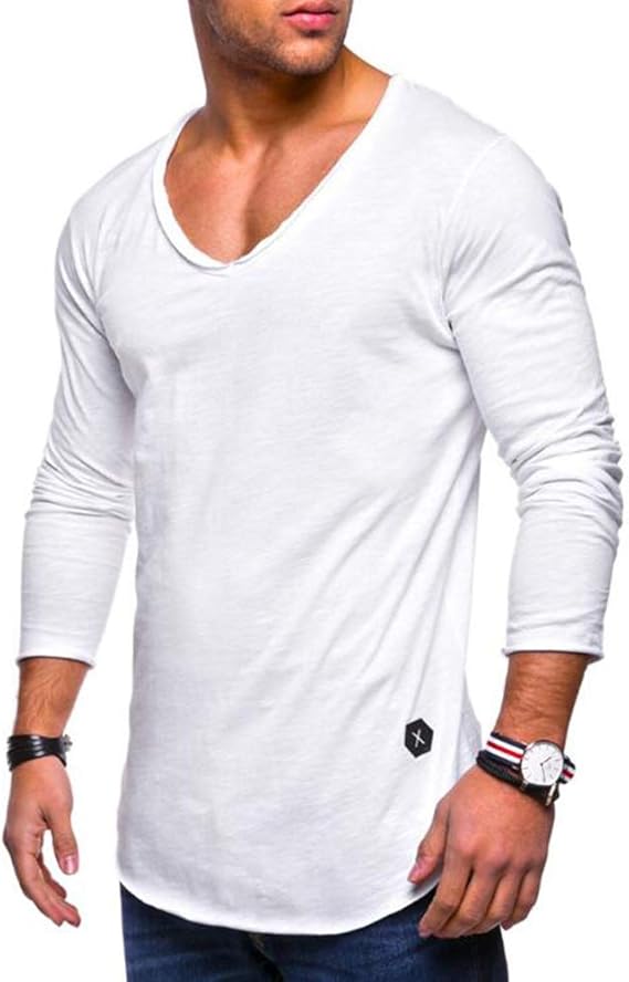 t shirt scollata uomo