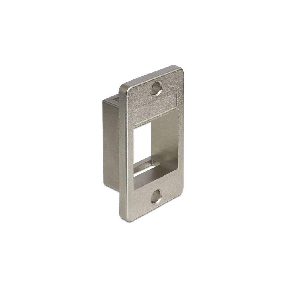Goobay 79883 Keystone Port for Installation in Devices and Casing/Keystone Module with 19.2 x 14.9 mm/Snap-in System/Keystone Holder/Metal