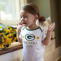 Gerber NFL Green Bay Packers 3 Pack Ruffle Sleeve