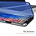 Galaxy S9 Plus Case, Translucent View Mirror Flip Electroplate Stand Case for Samsung Galaxy S9plus (Black)