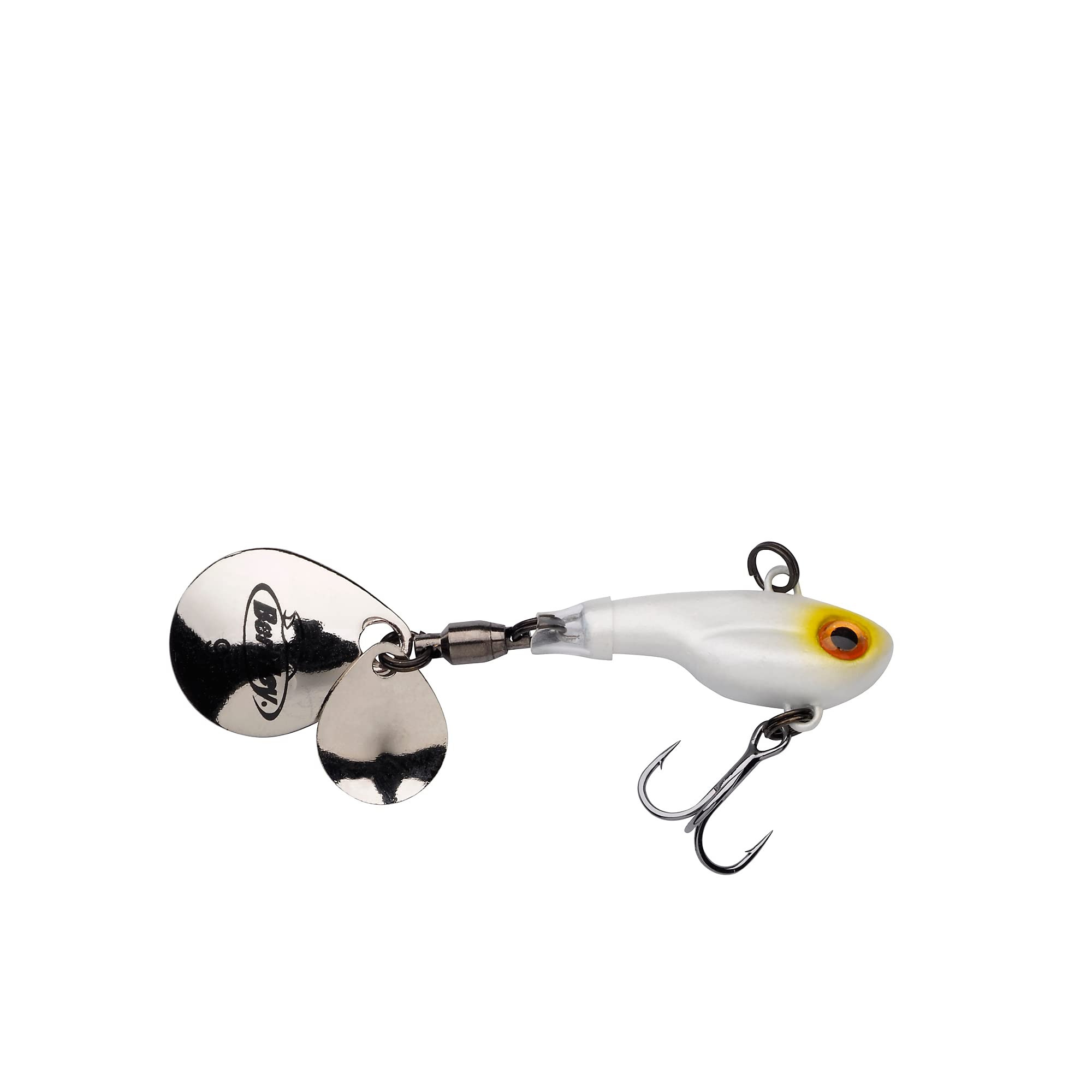 Berkley Pulse Spintail, Jig Lure with Spinner Blade & Berkley Fusion Treble Hook - Long Casting Hard Bait for Perch, Trout, Pike, Unisex,Pearl, 21g | 75mm