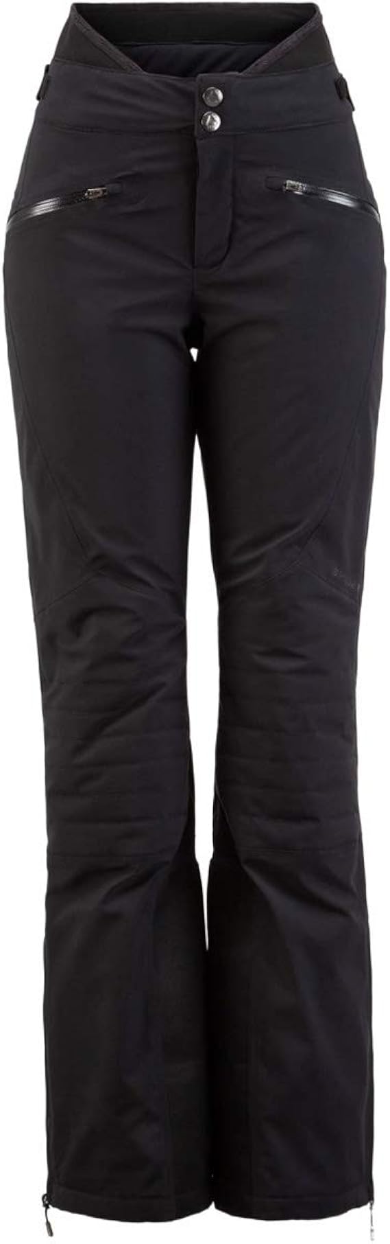 black padded midi coat