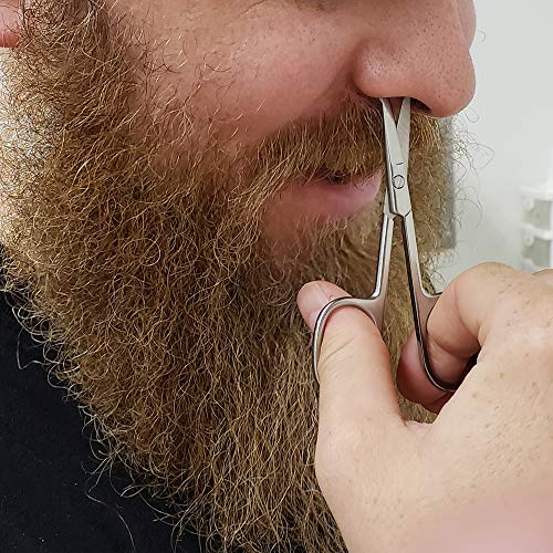 SpitJack Small, Sharp, Precision, Mini Scissors for Kitchen, Twine, String, Herbs, Sewing, Moustache, Beard, and Nose Hair. Safe for Children, Adult and Pet Grooming. 4 Inch Stainless Steel. 2 Pack.