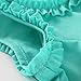 LittleSpring 5T Summer Outfits for Little Girls Ruffle Tank Tops and Shorts Set Cute Casual Fashion 2 Piece Outfit Mint Green