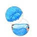 HUABEI Disposable Shoe Covers 24 Pack (12 Pairs) Blue Rain Shoes and Boots Cover Plastic Long Shoe Cover Clear Waterproof Anti-Slip Overshoe for Women Men Water Boots Cover Rainy Day Use Cover