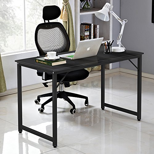 Dland Home Office Computer Desk Table JJB-120, Composite Wood Board, Black, 47" Medium Size, 1 Pack - Thumbnail 5