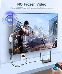 ZEXMTE USB C to Ethernet Adapter for TV Stick- USB