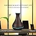 400ml Essential Oil Diffuser, New Design - Quieter, Longer Mist Output Time 6-12 Hours Ultrasonic Aroma Diffuser with Waterless Auto-Off for Home&Office