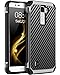 BENTOBEN Phone Case LG K8 2016 / LG K7 / LG Treasure LTE, Case for LG Tribute 5 / LG Escape/LG Phoenix 2, Dual Layer Hybrid PC TPU Bumper Carbon Fiber Texture Rugged Shockproof Protective Case Black