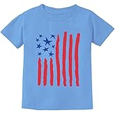 Tstars American Flag Boys 4th of July Shirt | USA Patriotic Toddler Kids Tee for Memorial Day & Independence Day