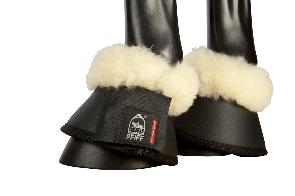 PFIFF Gaiters Spring Bells with Lambskin, black, M, 008418-60-M