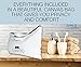Stainless Steel Enema Cleaning Bucket Kit. 2 Quart, System for Woman, Men and Kids, Coffee, Water Colon Cleanstream Detox Enemas Pack. Includes 5 Tips, Non-Return Safety Valve and Storage Bag